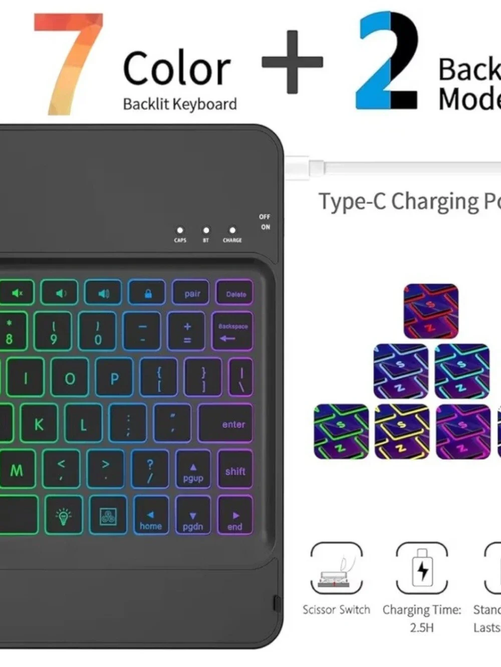 Wireless Bluetooth Keyboard Case
